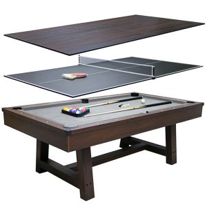 Deluxe 7ft Pool Table with Dinning Top and Table Tennis